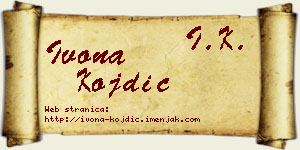 Ivona Kojdić vizit kartica